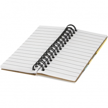 Logotrade promotional giveaway image of: Spinner spiral notebook with coloured sticky notes