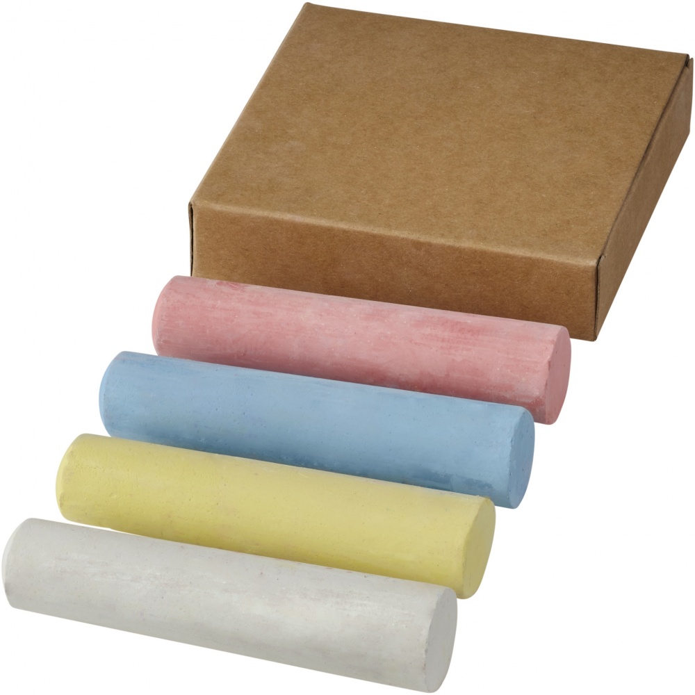 Logo trade corporate gifts image of: Screech 4-piece chalk set