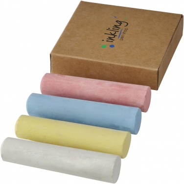 Logo trade corporate gift photo of: Screech 4-piece chalk set