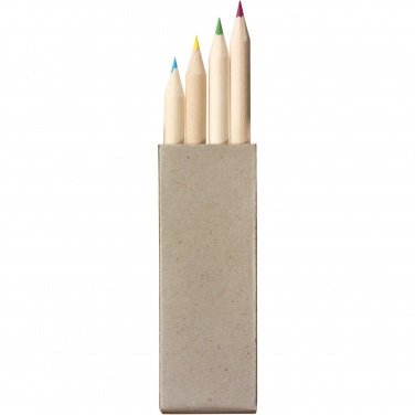 Logotrade advertising product image of: Tullik 4-piece coloured pencil set