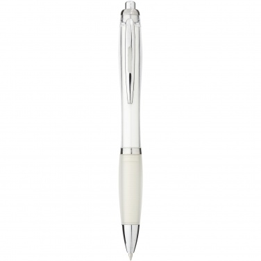 Logo trade promotional merchandise picture of: Nash ballpoint pen coloured barrel and grip