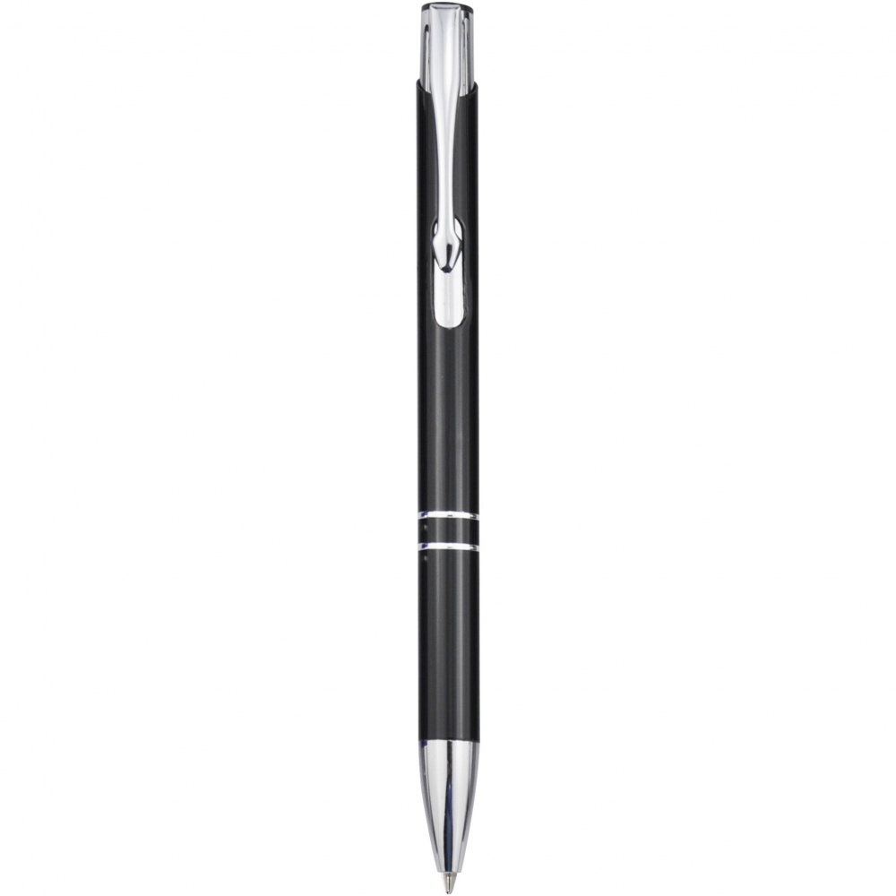 Logotrade promotional gift image of: Moneta aluminium click ballpoint pen (blue ink)