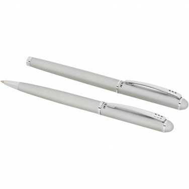 Logo trade promotional gifts image of: Andante duo pen gift set