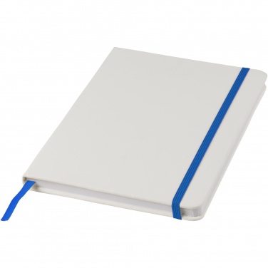 Logo trade promotional products picture of: Spectrum A5 white notebook with coloured strap