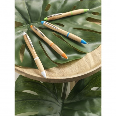 Logo trade promotional products picture of: Nash bamboo ballpoint pen