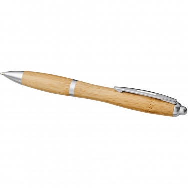 Logo trade corporate gift photo of: Nash bamboo ballpoint pen