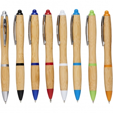 Logo trade promotional items picture of: Nash bamboo ballpoint pen