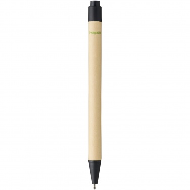 Logo trade promotional gifts image of: Berk recycled carton and corn plastic ballpoint pen