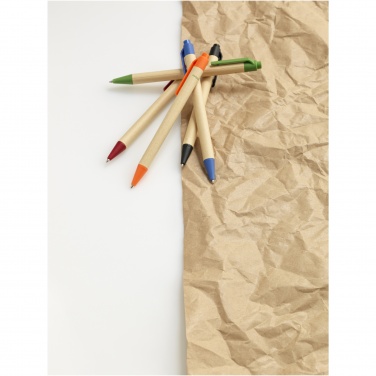 Logo trade promotional giveaway photo of: Berk recycled carton and corn plastic ballpoint pen