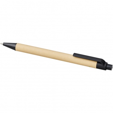 Logo trade promotional gift photo of: Berk recycled carton and corn plastic ballpoint pen