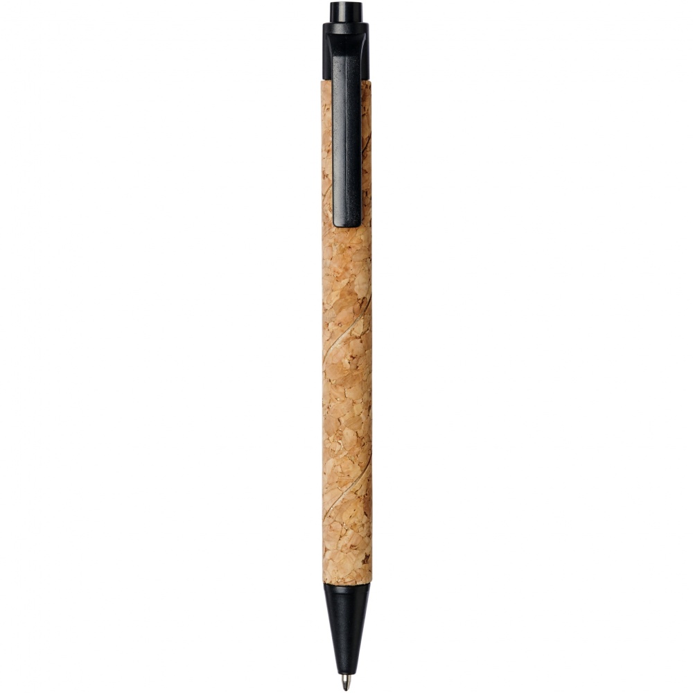 Logo trade advertising product photo of: Midar cork and wheat straw ballpoint pen