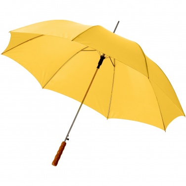 Logo trade promotional products image of: Lisa 23" auto open umbrella with wooden handle