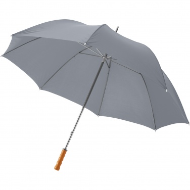 Logo trade promotional giveaway photo of: Karl 30" golf umbrella with wooden handle