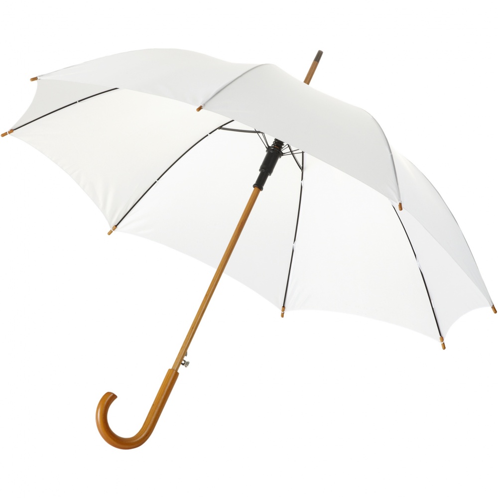 Logotrade promotional products photo of: Kyle 23" auto open umbrella wooden shaft and handle