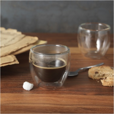 Logo trade corporate gifts picture of: Boda 2-piece glass espresso cup set