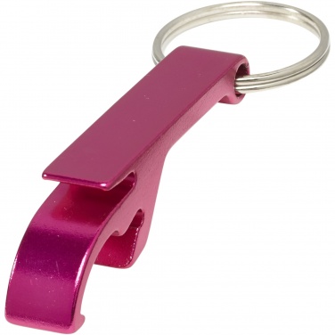 Logo trade promotional giveaways image of: Tao bottle and can opener keychain