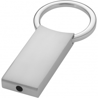 Logo trade corporate gifts image of: Omar rectangular keychain