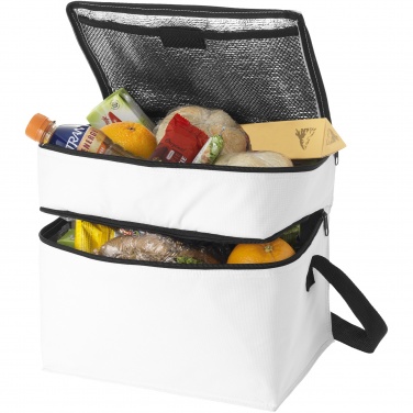 Logo trade promotional products picture of: Oslo 2-zippered compartments cooler bag 13L