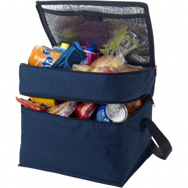 Logo trade promotional merchandise picture of: Oslo 2-zippered compartments cooler bag 13L