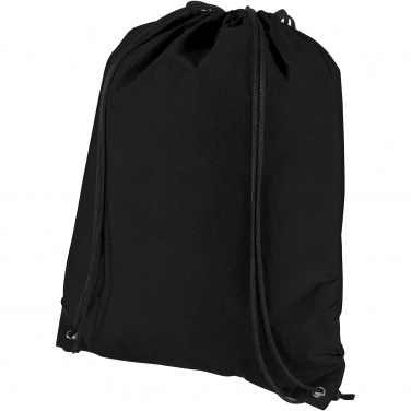 Logo trade business gifts image of: Evergreen non-woven drawstring bag 5L