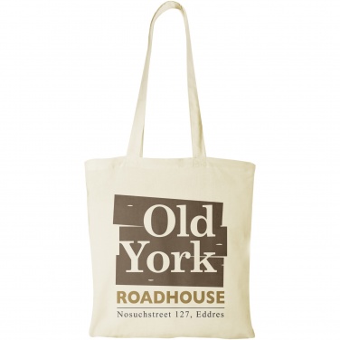 Logo trade advertising products image of: Madras 140 g/m² cotton tote bag 7L