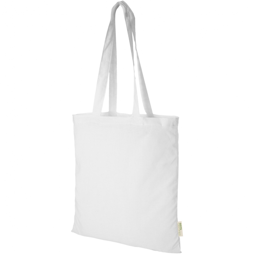 Logotrade business gift image of: Orissa 100 g/m² organic cotton tote bag 7L
