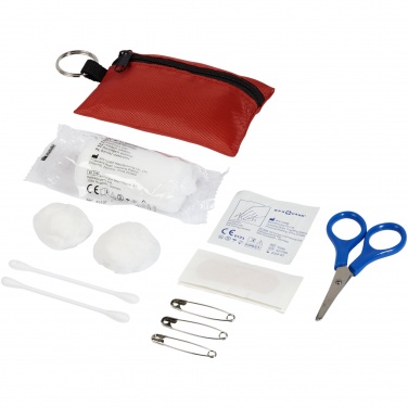 Logo trade promotional items picture of: Valdemar 16-piece first aid keyring pouch