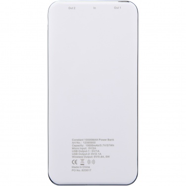 Logotrade promotional product image of: Constant 10.000 mAh wireless power bank with LED