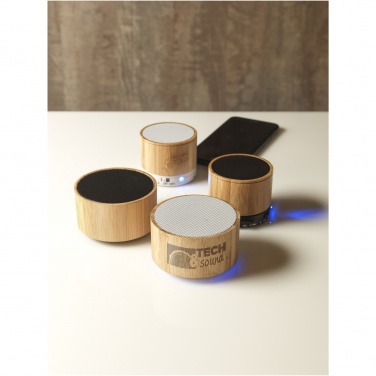 Logo trade promotional merchandise picture of: Cosmos bamboo Bluetooth® speaker