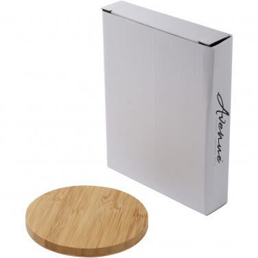 Logo trade corporate gifts picture of: Essence 5W bamboo wireless charging pad
