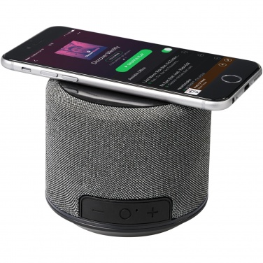 Logo trade promotional item photo of: Fiber 3W wireless charging Bluetooth® speaker