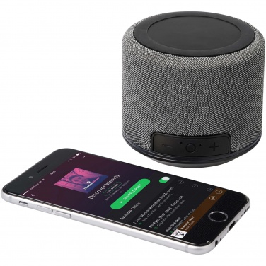 Logo trade promotional products picture of: Fiber 3W wireless charging Bluetooth® speaker