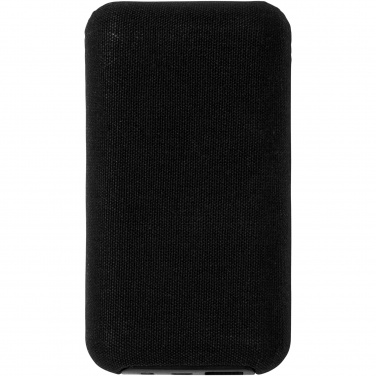 Logo trade promotional merchandise photo of: Future 6000 mAh bamboo/fabric wireless power bank