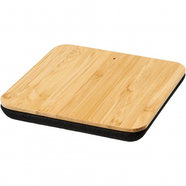 Logotrade promotional products photo of: Leaf 5W bamboo and fabric wireless charging pad