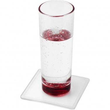 Logo trade promotional items picture of: Ellison square plastic coaster with paper insert