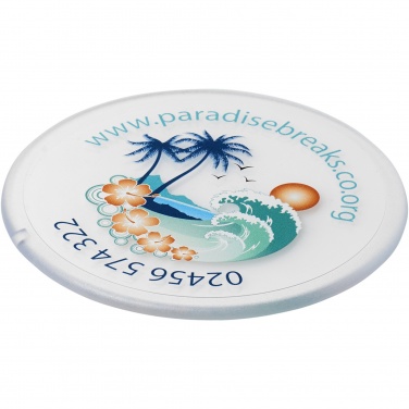 Logo trade advertising product photo of: Renzo round plastic coaster