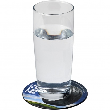 Logotrade promotional gift picture of: Brite-Mat® round coaster with tyre material