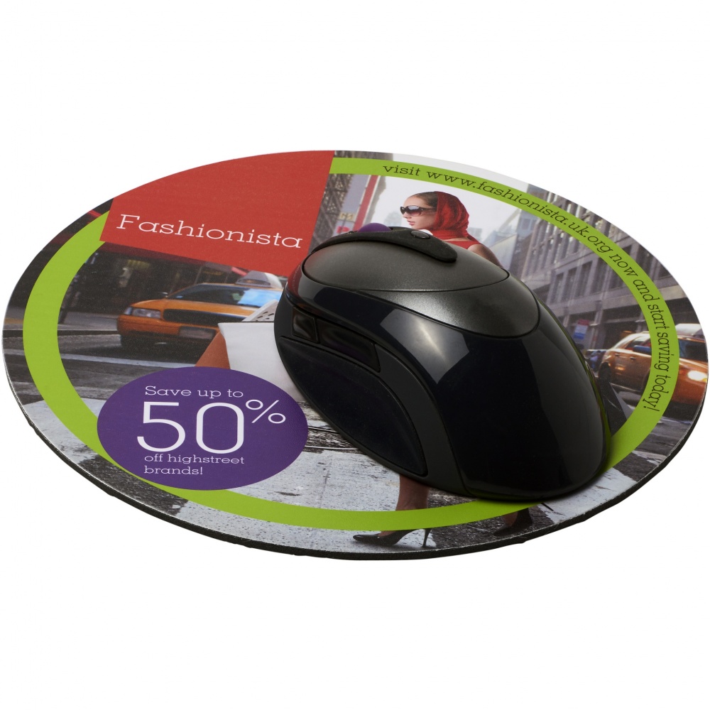 Logotrade promotional giveaway picture of: Q-Mat® round mouse mat