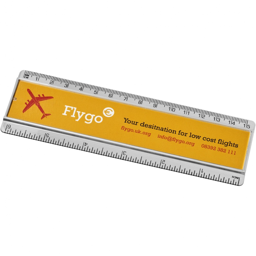 Logotrade promotional merchandise photo of: Ellison 15 cm plastic insert ruler