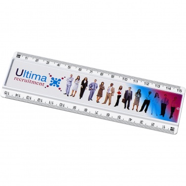 Logo trade corporate gifts image of: Ellison 15 cm plastic insert ruler