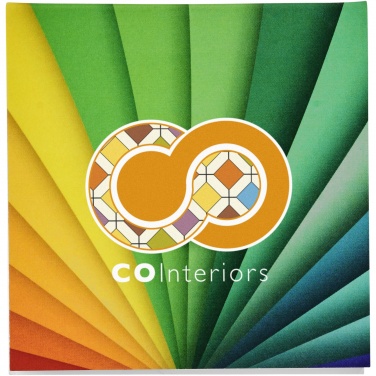 Logotrade business gift image of: Sticky-Mate® soft cover squared sticky notes 75x75mm