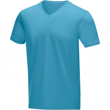 Logo trade promotional item photo of: Kawartha short sleeve men's organic V-neck t-shirt
