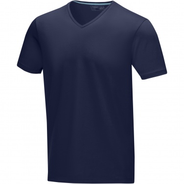 Logotrade promotional gift image of: Kawartha short sleeve men's organic V-neck t-shirt