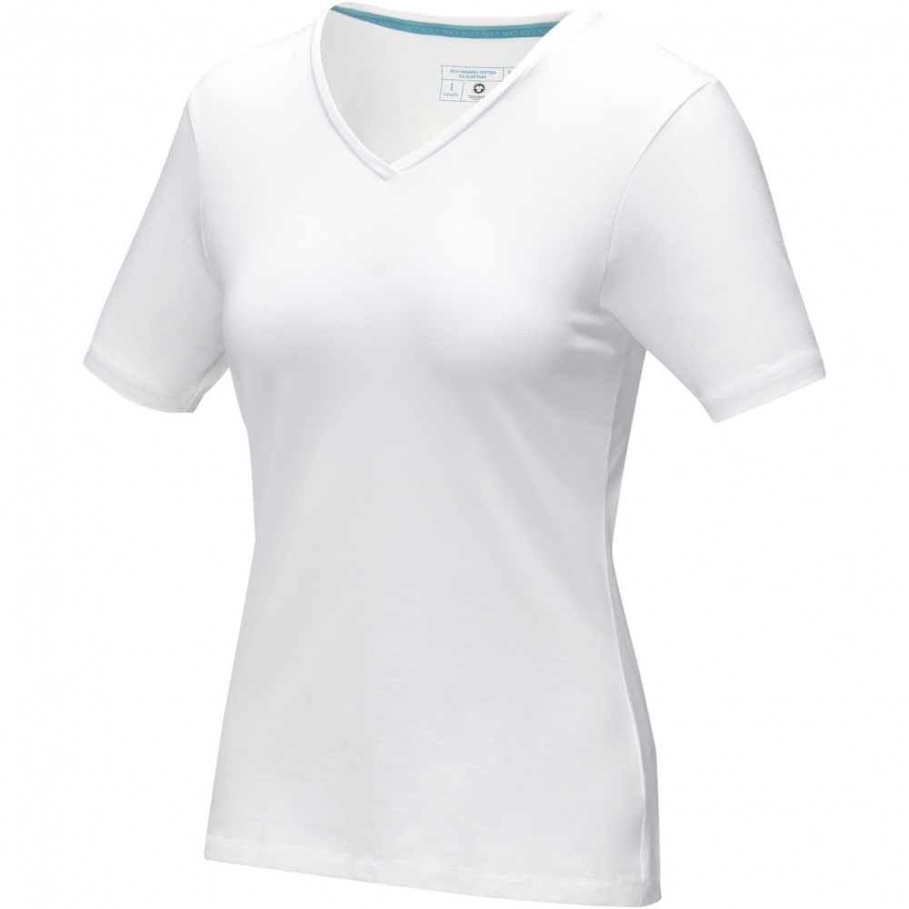 Logo trade promotional item photo of: Kawartha short sleeve women's organic V-neck t-shirt