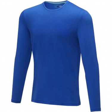 Logo trade promotional merchandise photo of: Ponoka long sleeve men's organic t-shirt