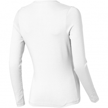 Logo trade advertising products image of: Ponoka long sleeve women's organic t-shirt