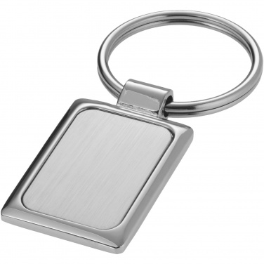 Logo trade promotional products picture of: Sergio rectangular metal keychain