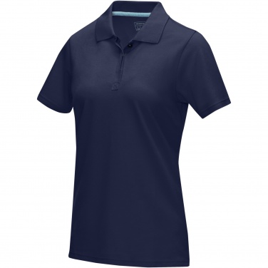 Logo trade advertising products image of: Graphite short sleeve women’s organic polo