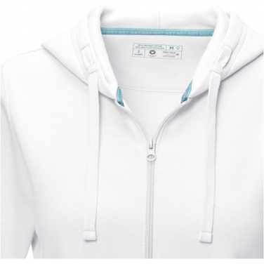 Logo trade business gift photo of: Ruby women’s organic recycled full zip hoodie