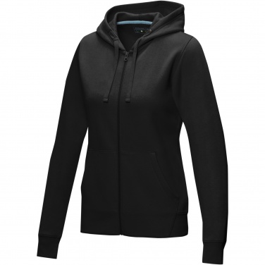 Logotrade advertising products photo of: Ruby women’s organic recycled full zip hoodie